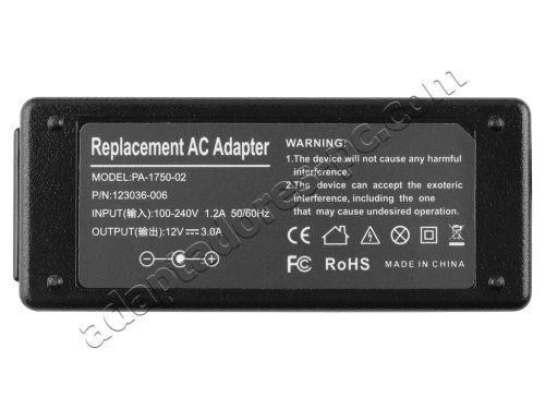 36W AC Adaptador Cargador Toshiba PDA0EU-00401Y Excite PDA0EE