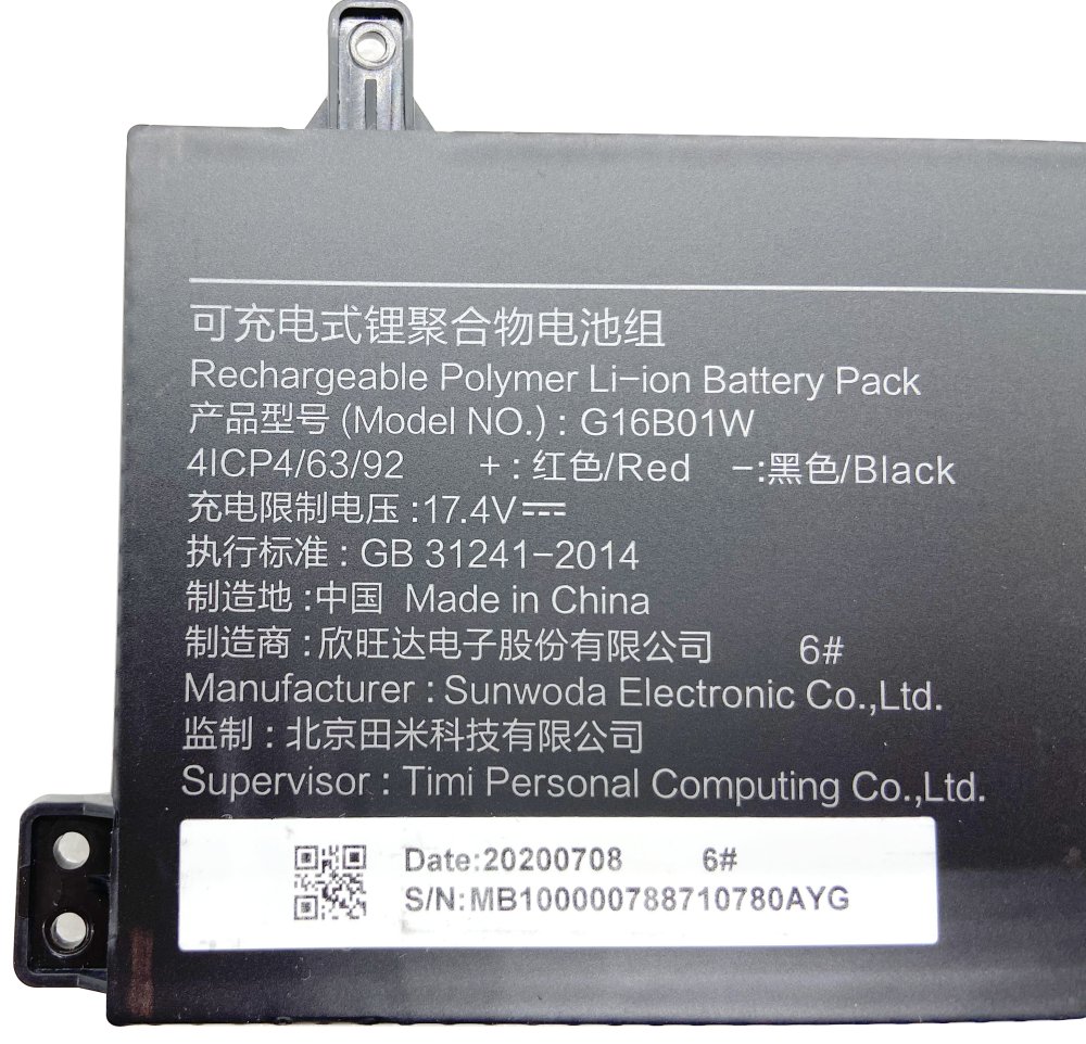 Original Batería Xiaomi G16B01W 3620mAh 55.02Wh