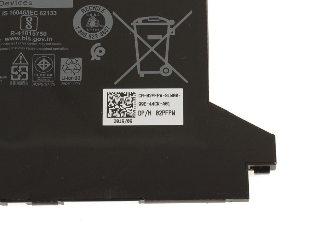 Original 3500mAh 42Wh Batería Dell 0G74G 00G74G