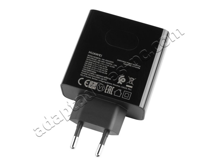 Original 65W USB-C Cargador Huawei HW-200325EP0 AC Adaptador - Haga un click en la imagen para cerrar