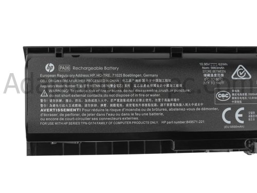 Original 62Wh Batería HP Pavilion 17-ab301ng 17-ab316ng