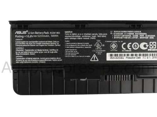 Batería Asus N751JX 56Whr 6 Célula