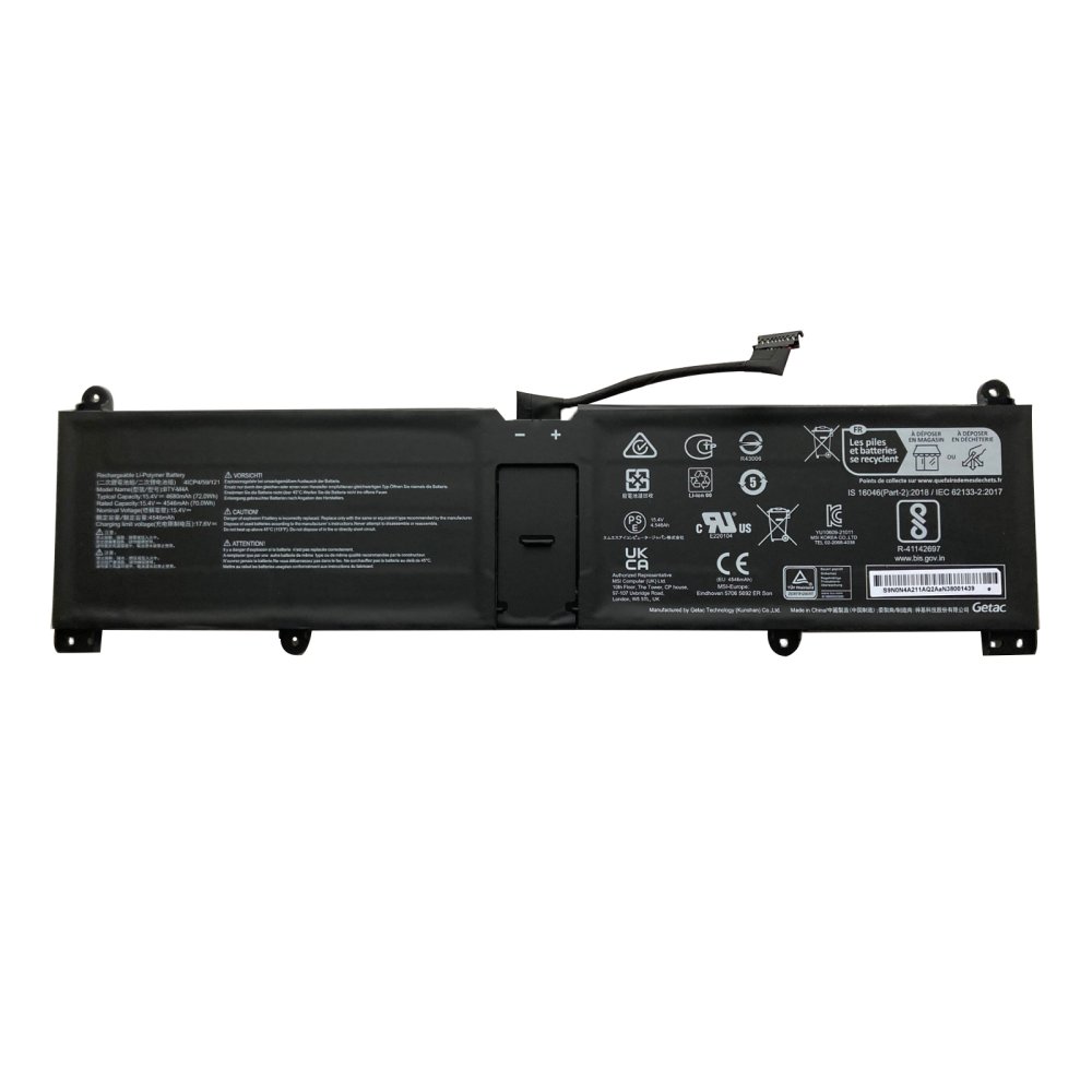 Batería MSI 9S7-14K112-056 4650mAh 72Wh