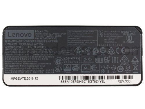 45W USB-C Adaptador Cargador Acer Chromebook Spin 15 CP315-1H-P4VG