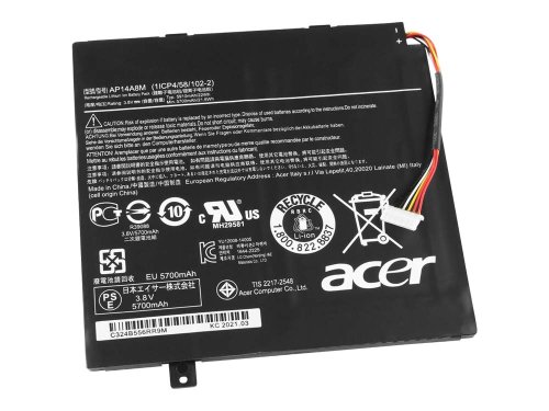 22Whr 5910mAh Batería Acer Iconia Tab 10 A3-A20-K1AY A3-A20-K7NL