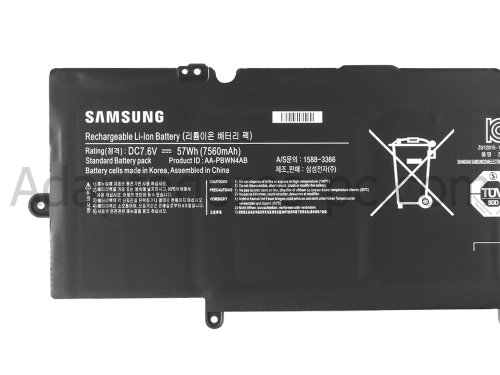 57Whr Samsung NP730U3E-S01FR NP740U3E-A01FR Original Batería