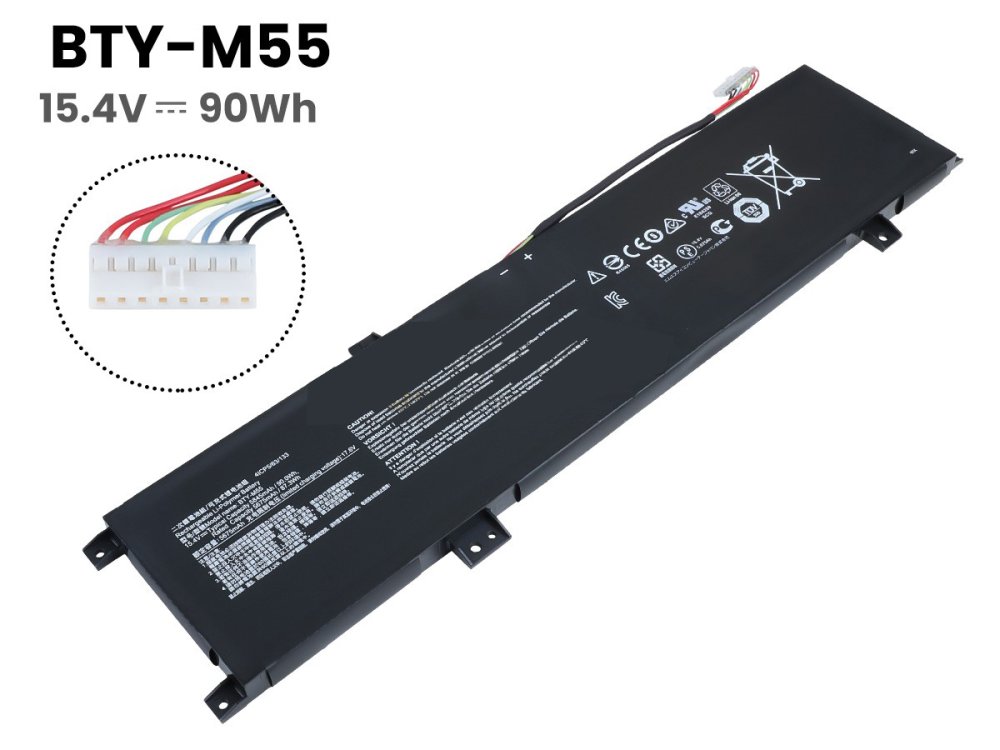 Batería MSI 9S7-158561-055 5845mAh 90Wh