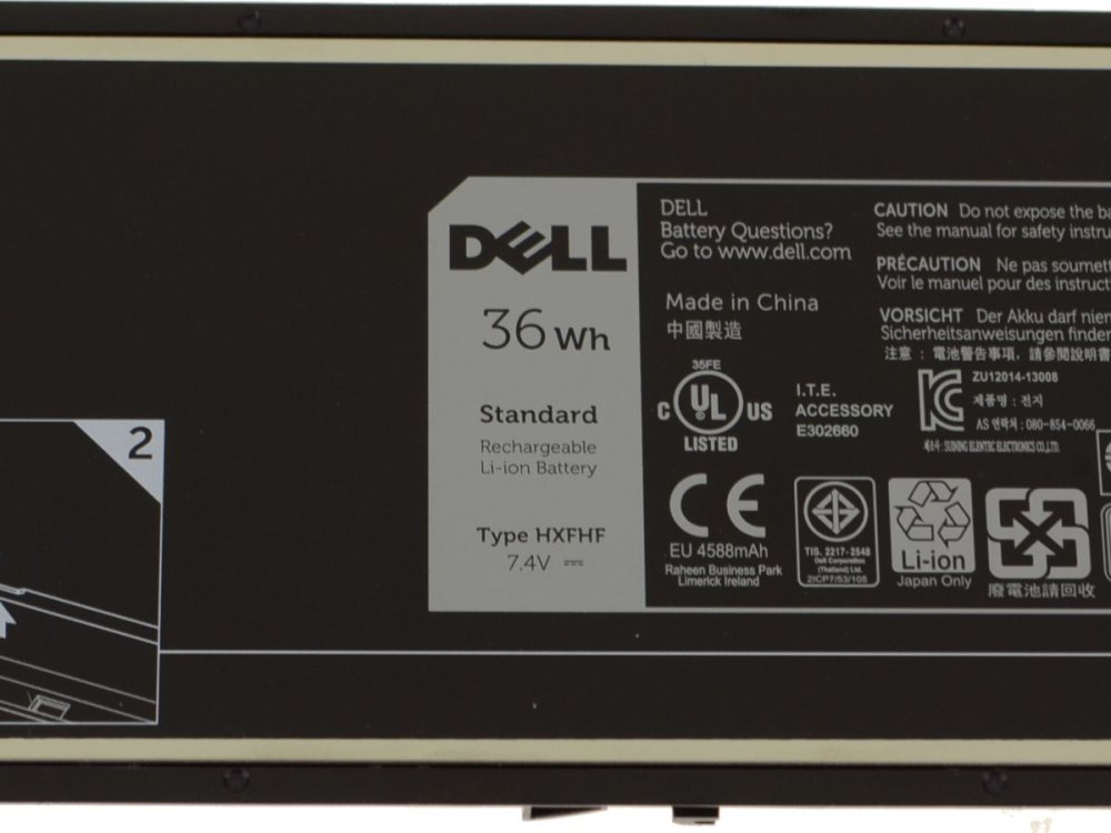Original 36Whr Batería Dell XNY66 451-BBGR