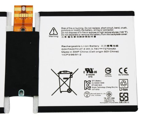 Original Batería Microsoft Surface 3 7270mAh 27.5Wh