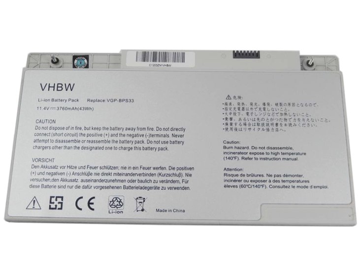 3760mAh Sony Vaio SVT14112CXS SVT14113CXS Original Batería - Haga un click en la imagen para cerrar
