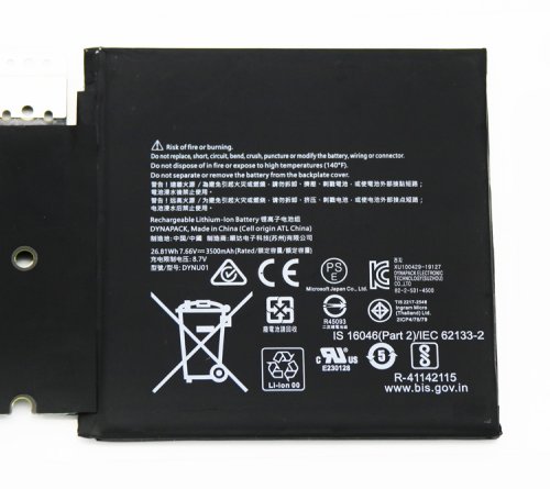 Original Batería Microsoft Surface Go 2 1926 3500mAh 26.81Wh