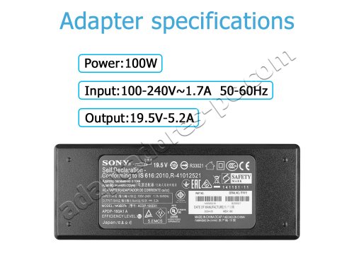 Original 101W Sony KDL-50W815B KDL50W815B AC Adaptador Cargador