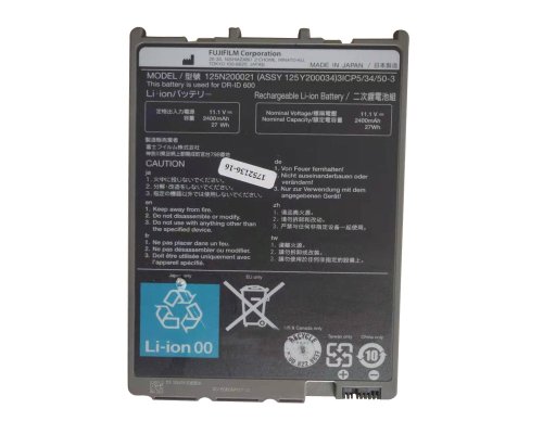 Original Batería Fujitsu FUJIFLIM DR-ID 670 600 detector 2400mAh 27Wh
