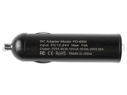 65W USB-C HP EliteBook 840 G6 4WG32AV Coche Cargador