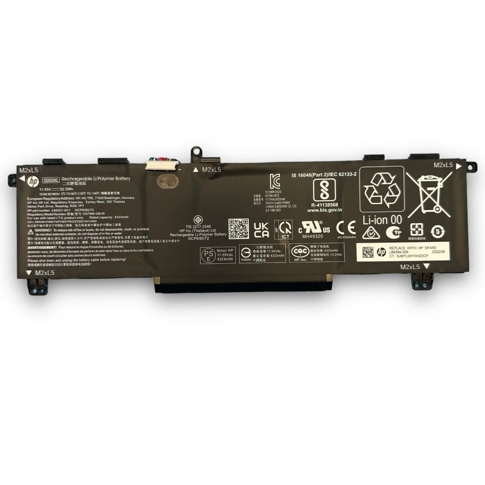 Original Batería HP HSTNN-OB1R SD03XL 4323mAh 52.5Wh