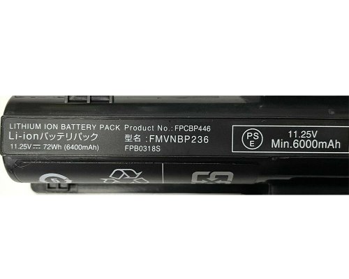 Batería Fujitsu LifeBook E756 E746 E736 E754 6400mAh 72Wh