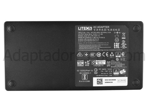 Original 230W Slim Intel NUC KIT NUC9i9QNX AC Adaptador Cargador