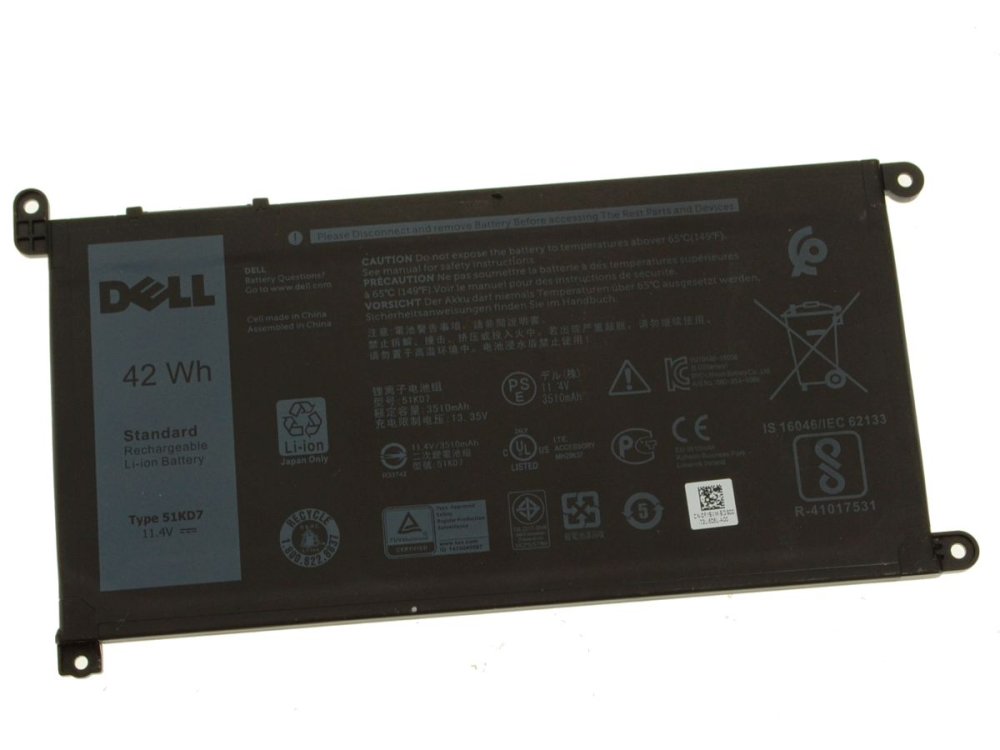 Original 42Wh Batería Dell Chromebook 11 3180 P26T002