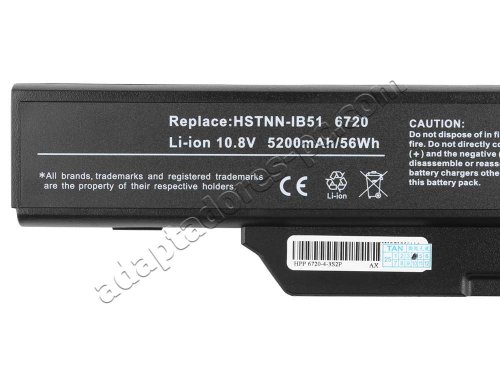5200mAh 56Wh Batería HP Compaq 6735 6735s