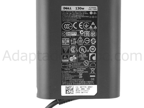 130W Dell Inspiron 15 7566 P65F Original AC Adaptador Cargador