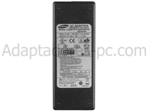 Adaptador Cargador Original Samsung 4 400B4C A01 90W + Cable