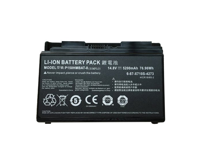 Batería Original Clevo 6-87-X510S-4D73 5200mAh 76.96Whr - Haga un click en la imagen para cerrar