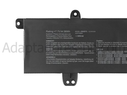36Wh Asus VivoBook E402BP-GA024T E402BA-FA010T Original Batería