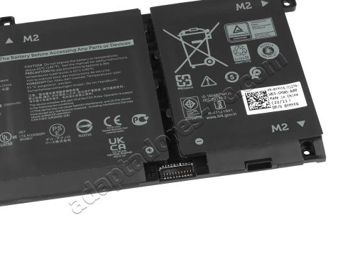 Original 3530mAh 53Wh Batería Dell Latitude 3410 P129G002