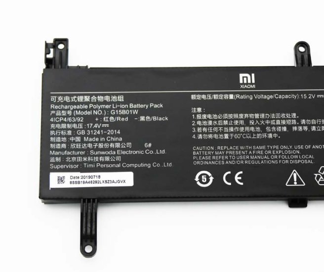 Original Batería Xiaomi 171502-AB 3620mAh 55.02Wh - Haga un click en la imagen para cerrar