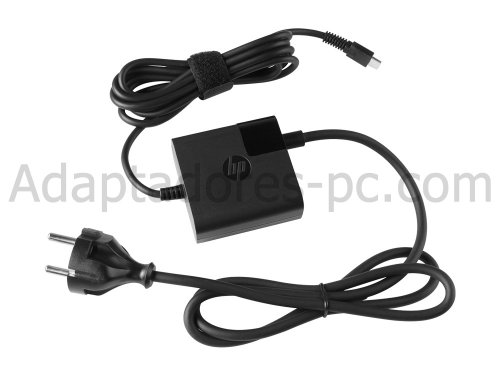 Original 45W USB-C Cargador HP Chromebook 14b-nb0052nf 14b-nb0030ng 14b-nb0335ng AC Adaptador