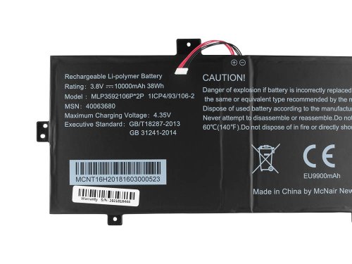 Batería Medion Akoya E2228T 10000mAh 38Wh