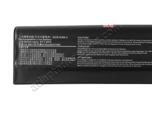 Original 4730mAh 51Wh Batería MSI GL62M 7RDX MS-16J9