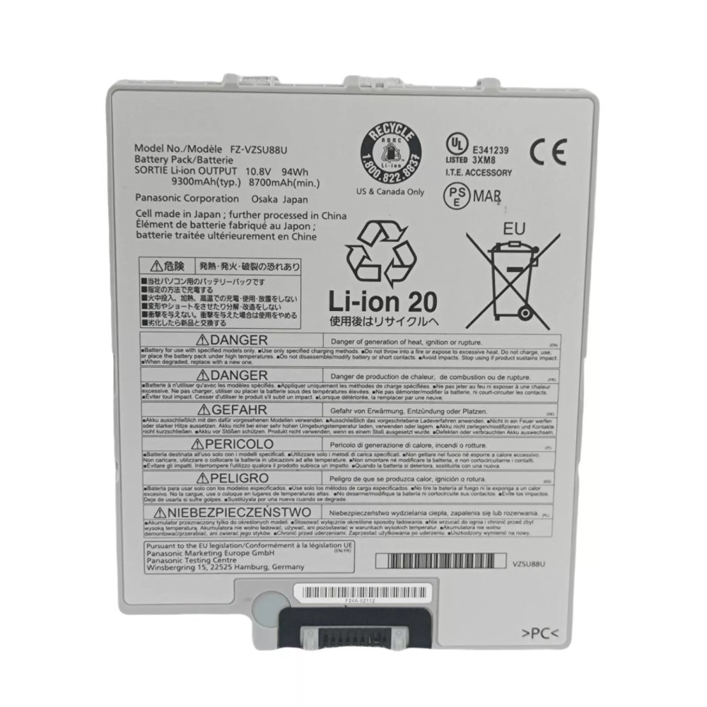 Batería Panasonic Toughpad FZ-G1U1147VM 8700mAh 94Wh