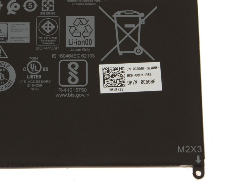 Original 4250mAh 34Wh Batería Dell Latitude 7285 2-in-1