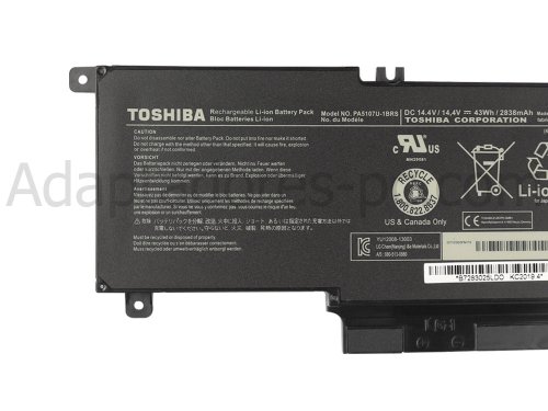 43Whr Batería Toshiba Satellite P50T-A P50-A-13F P50t-A-11J