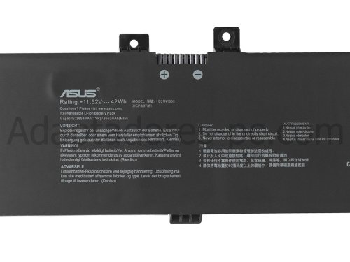 42Wh Asus 0B200-02560000 Original Batería