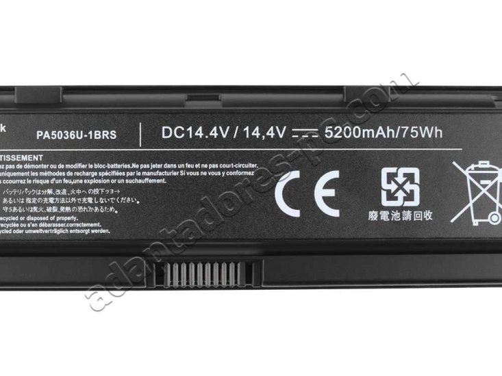 3000mAh Batería Toshiba Qosmio X70-A 17.3 X70-A-13C X70-A-11L - Haga un click en la imagen para cerrar