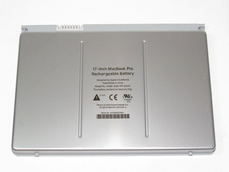 68Wh Batería Apple MacBook Pro 17 MA611 - Haga un click en la imagen para cerrar