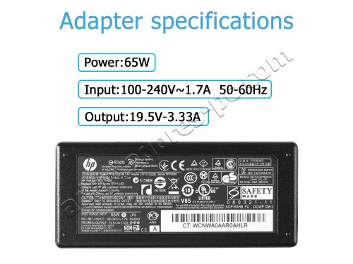 Cargador Original HP Pavilion 22-h010es 22-h020ep 65W + Cable