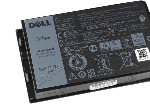 Original 4342mAh 34Wh Batería Dell Latitude 12 Rugged Tablet 7202