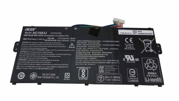 3315mAh 39Wh Batería Acer Chromebook 11 CB3-132-C9M7 - Haga un click en la imagen para cerrar