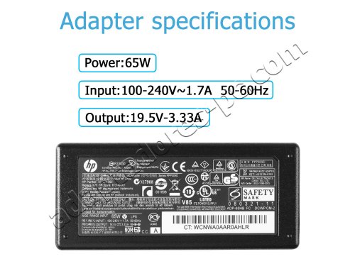 Original 65W HP 15s-fq1014nf 15s-fq1049ns 15s-fq1015ns AC Adaptador Cargador