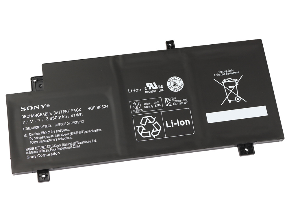 41Whr 3650mAh Sony Vaio Fit 14 SVF14A Series Original Batería