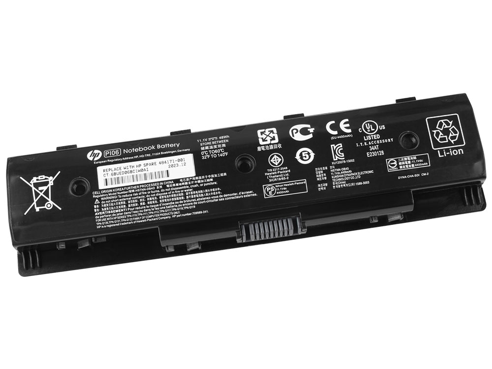 4400mAh Batería 805095-001 807231-001