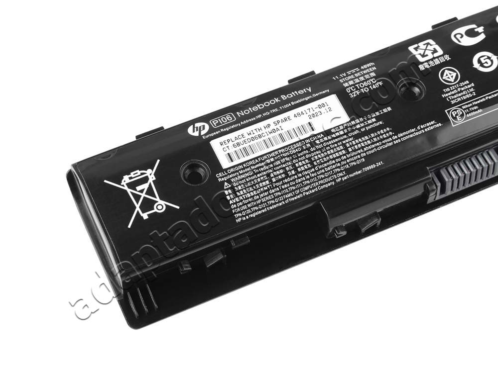 4400mAh Batería 805095-001 807231-001