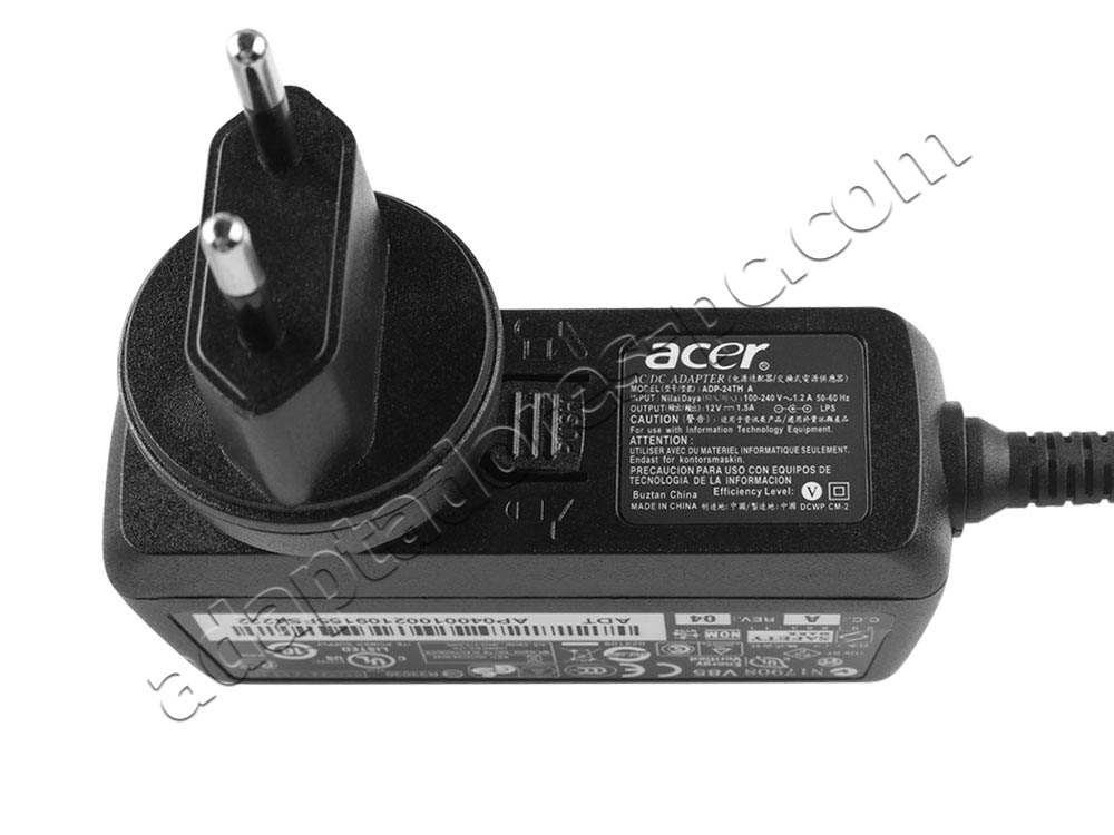 Original 18W Acer Iconia Tab A500-10S16u AC Adaptador Cargador + Cable