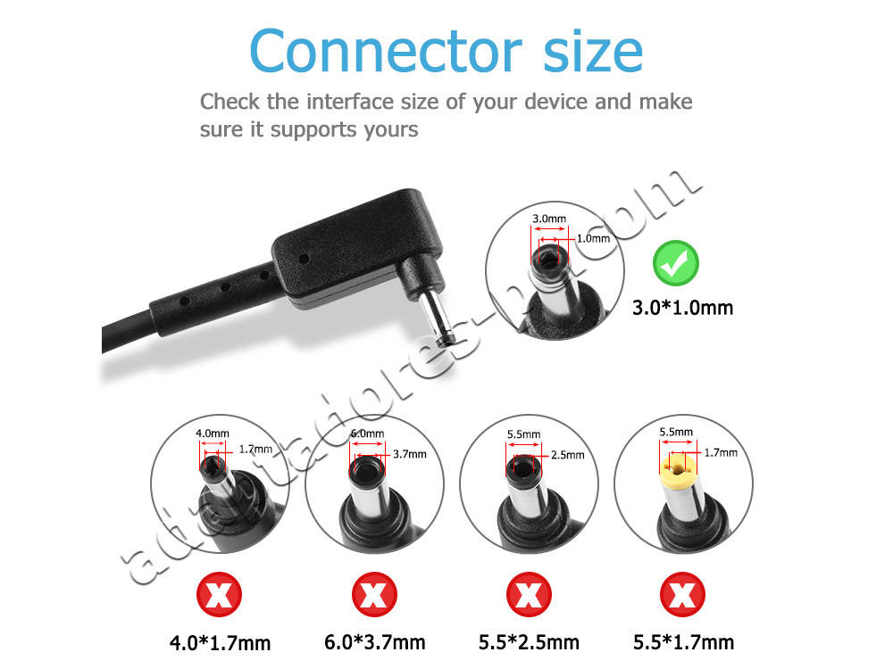 Original 45W Acer Aspire One Cloudbook 14 AO1-431 Adaptador Cargador