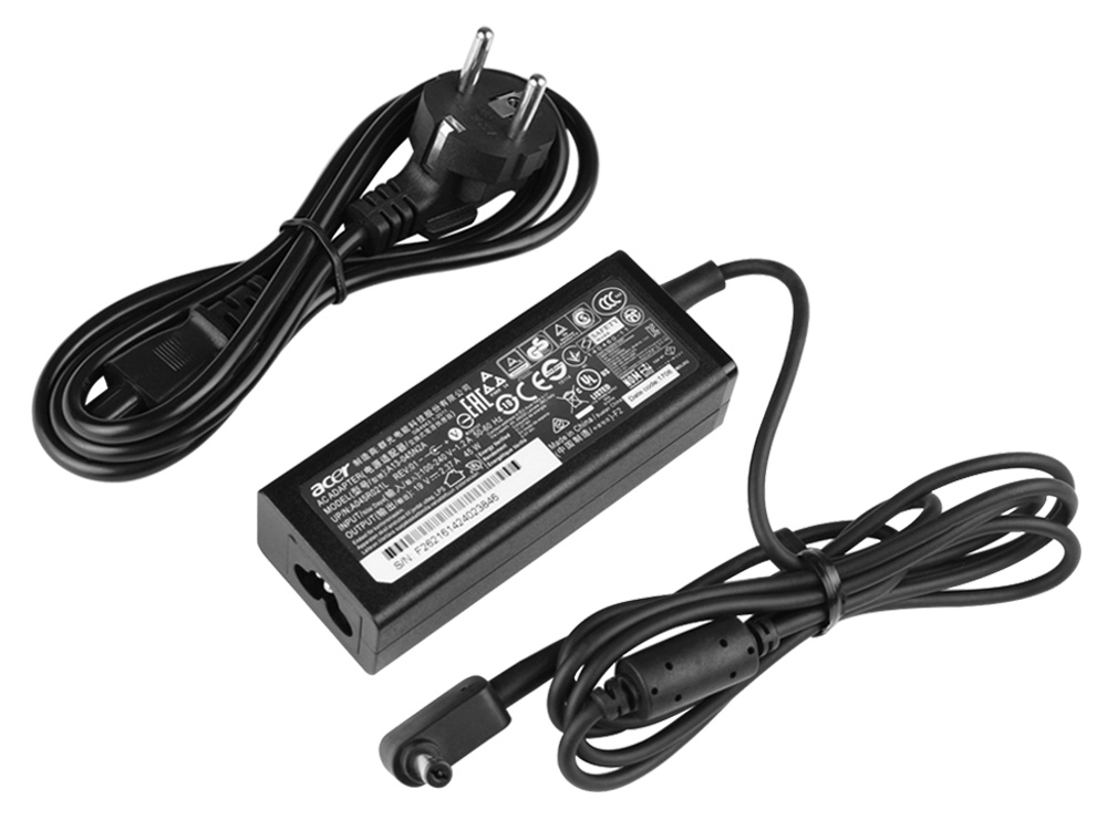 plan desbloquear Gasto Adaptador Cargador Original Acer Aspire E5-475 45W + Cable