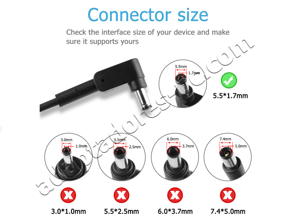 45W AC Adaptador Cargador Packard Bell EasyNote TG71BM-P84S