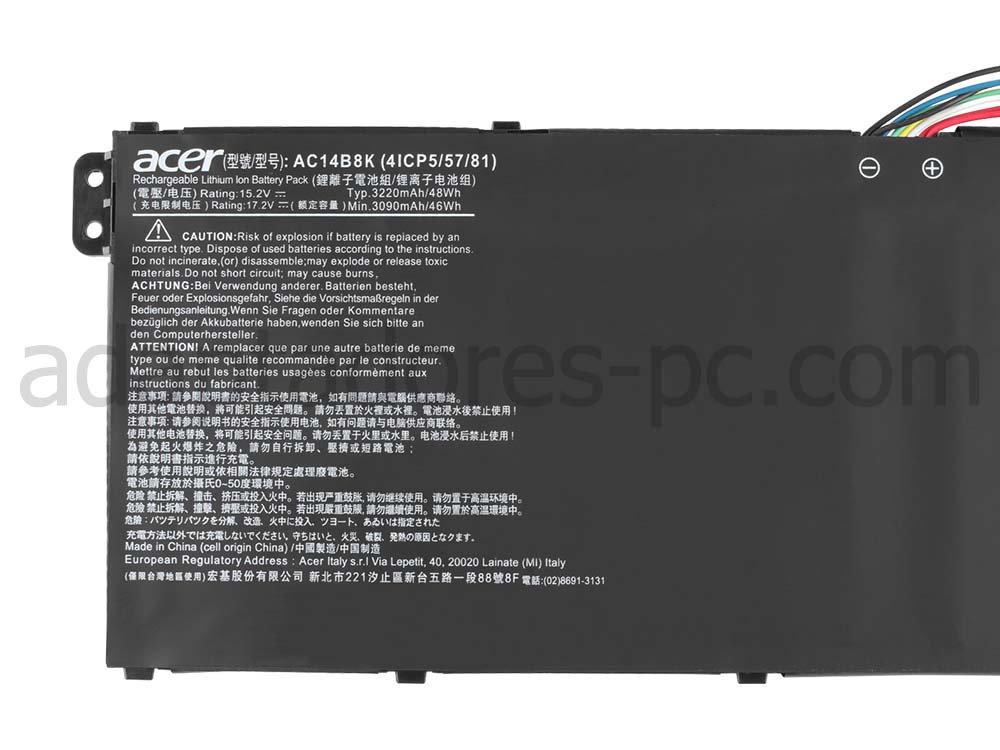 Original 3220mAh 48Wh Batería Acer Aspire 5 A515-51